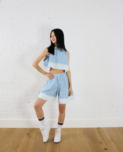 dipped denim short